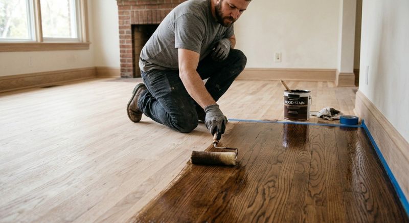 Hardwood Floor Staining in Kansas City, KS