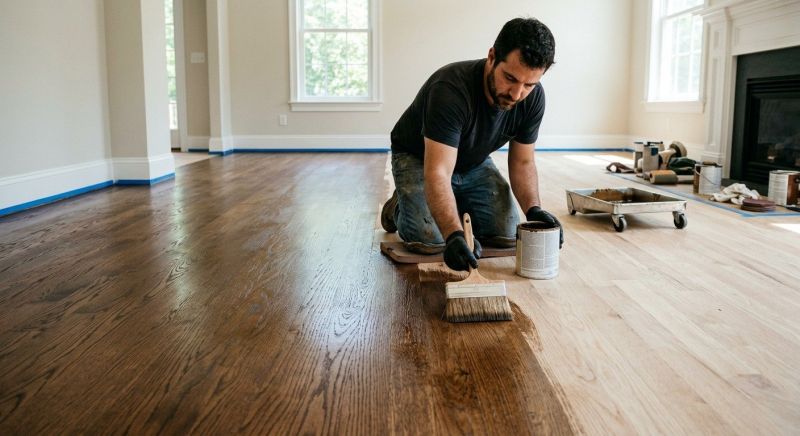 Hardwood Floor Staining in Alpharetta, GA