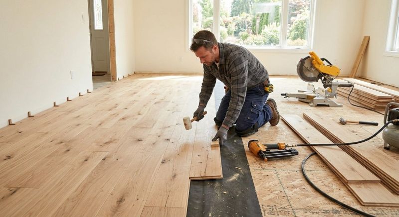 Oak Floor Installation in Manassas, VA