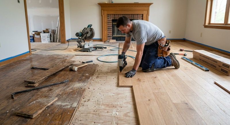 Oak Floor Installation in Fort Worth, TX