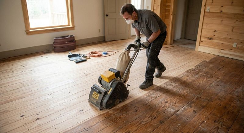 Pine Floor Refinishing in Alpharetta, GA