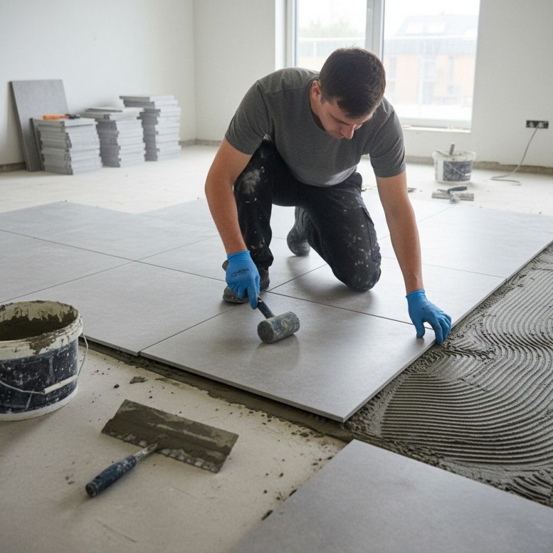 Slate Tile Floor Installation in Fredericksburg, VA