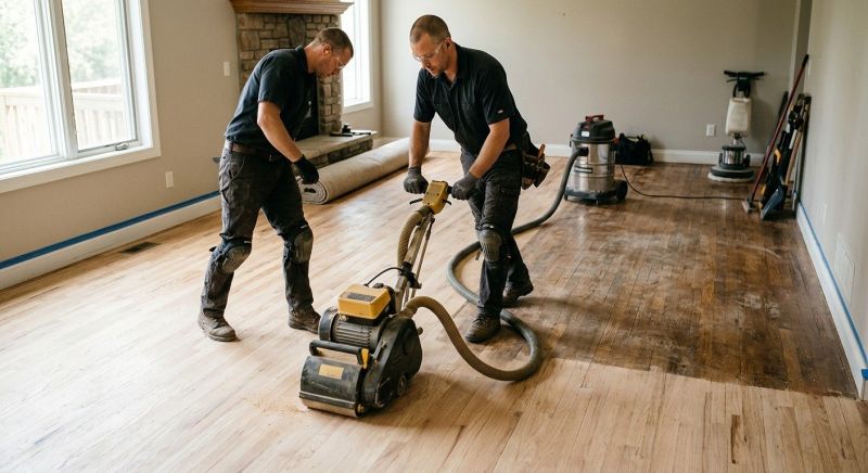 Tiger Wood Floor Refinishing in Alpharetta, GA