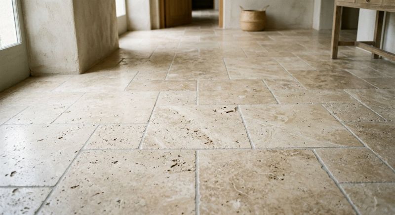 Travertine Floor Installation in Alexandria, VA
