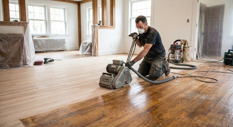 Walnut Floor Refinishing in Overland Park, KS