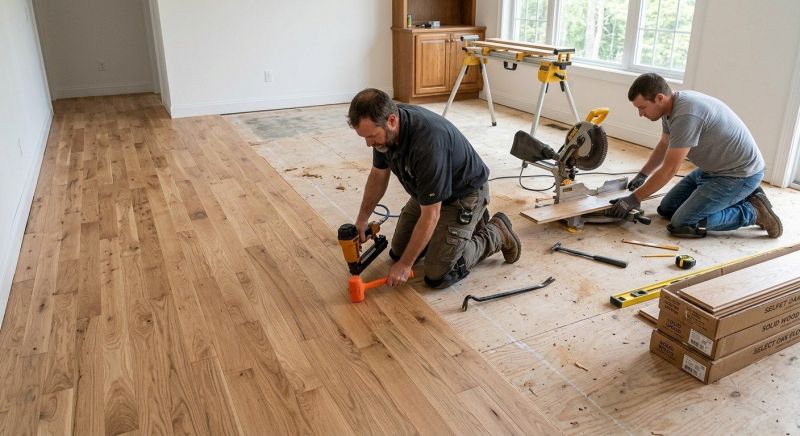 White Oak Floor Installation in Phoenix, AZ