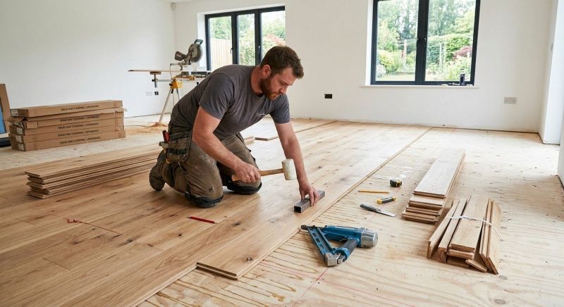 White Oak Floor Installation in Austin, TX