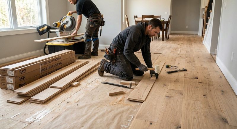 Wide Plank Floor Installation in Manassas, VA